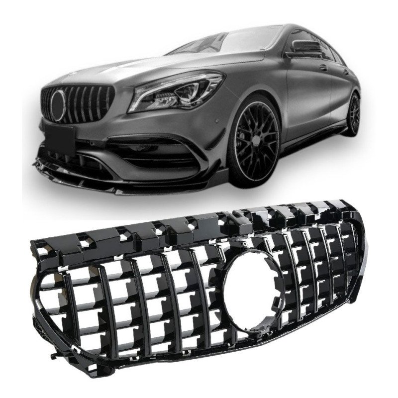 Mercedes CLA-Class W117 Μάσκα PANAMERICANA Μαύρη