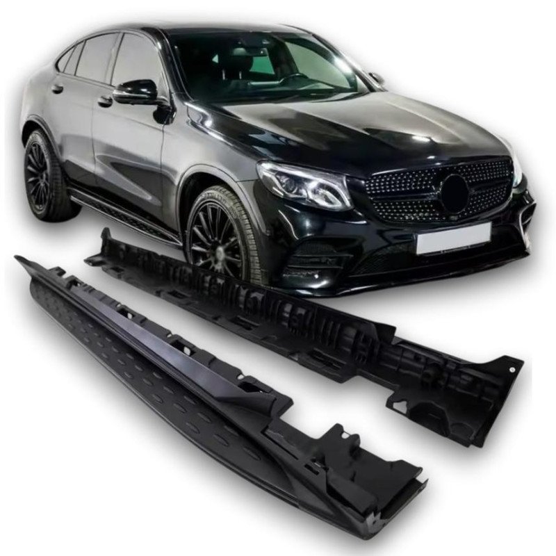 Mercedes GLC-Class X253-C253 Πλαϊνά Σκαλοπάτια Μαύρα